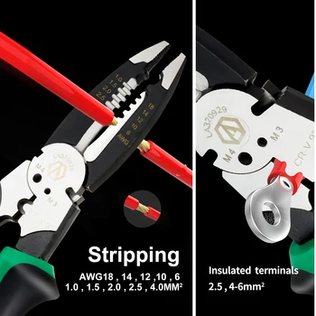 LAOA Wire Stripper Replės Kabelio Ekranavimą Išpardavimas 1-4mm Viela M3 M4 Nagų Pjovimo Įrankis Fiksavimo Elektriko Įrankiai
