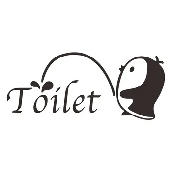 Mielas Pingvinas Tualetinio Dangčio Lipdukas Apdailos Ženklas Vonios kambarys Padengti Komoda WC Dekoratyvinis 