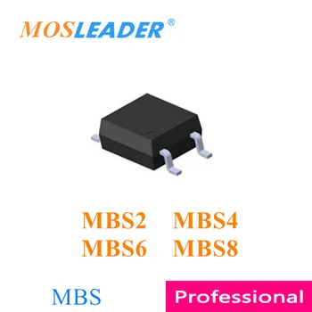 Mosleader 3000pcs MBS2 MBS4 MBS6 MBS8 MBS SOP4 Kinijos aukštos kokybės Tiltas lygintuvas 200V 400V 600V 800V 0.8 A 800mA