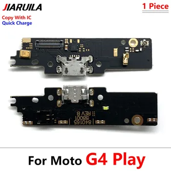 20Pcs USB Įkrovimo lizdas Mic Mikrofonas Doko Jungtis Valdybos Flex Kabelis Motorola Moto G6 G7 G8 G9 G4 G5 Žaisti Plius Galios Lite