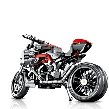 Aukštųjų Technologijų Ducatis Motociklo Monstras 1200R 797 ORV Blokai Klasikinis Modelis Kit Kūrybos Plytas, Vaikams, Žaislai, Vaikų Dovanų