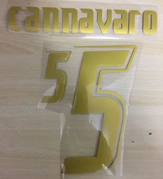 2006 m. Aukso Italija #7 Del PIRLO Spausdinimo Totti CannavaroFlocking Pritaikyti Bet kokį Vardą Numeris Šilumos Perdavimo Futbolo Nameset
