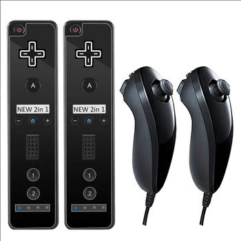 2/1PCS Nuotolinio valdymo pultelis su Nunchuck Valdiklis, skirtas Wii Konsolė Wireless Gamepad su Motion Plus 