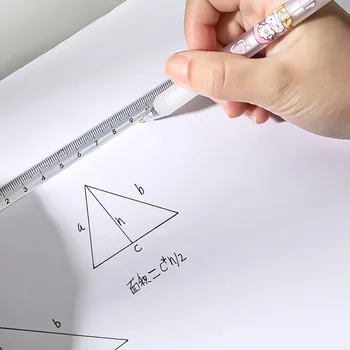 Skaidrus Trikampis Valdovas Studentų Piešimo Matavimo Liniuotė Egzamino Office STEREO Masto 20cm